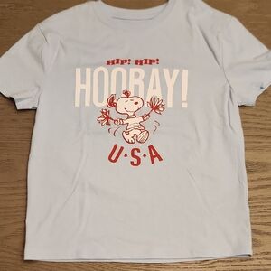 Peanuts Light Blue Graphic T-Shirt